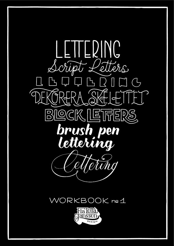 Lettering workbook no. 1